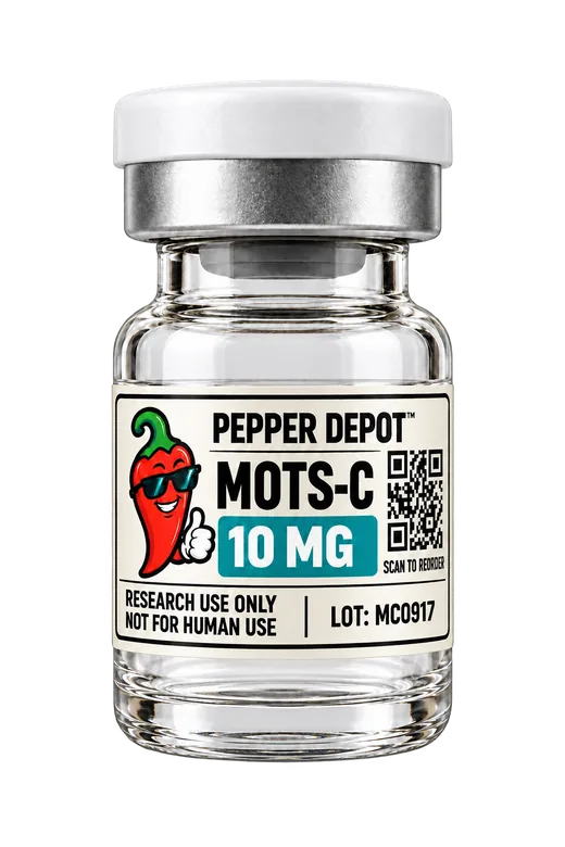 MOTS-C 10 mg Pepper Depot vial illustration